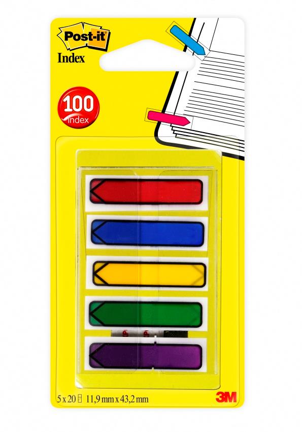 764883 Post-It 70071353604 POST-IT&#174; Index 684 piler 5 farger 